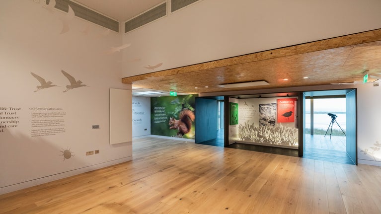 Some of the interpretation inside The Lookout.